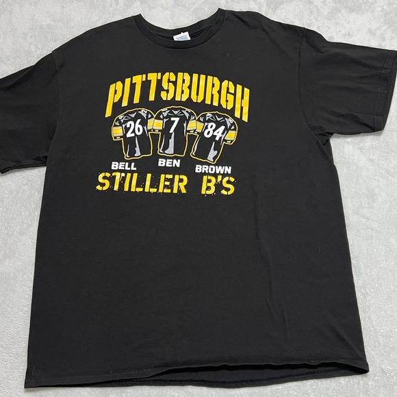 Delta Other - Pittsburgh Steelers Stiller B's Bell Ben Brown‎ NFL Football T-Shirt XL